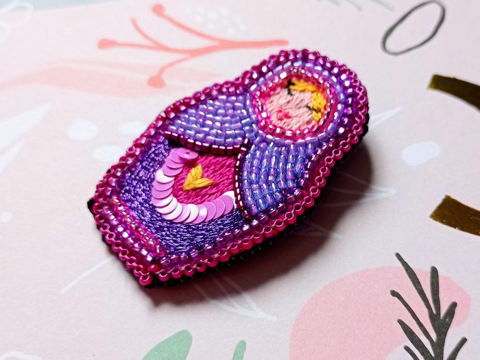 Matriochka Doll Phedora Brooch - Image 2
